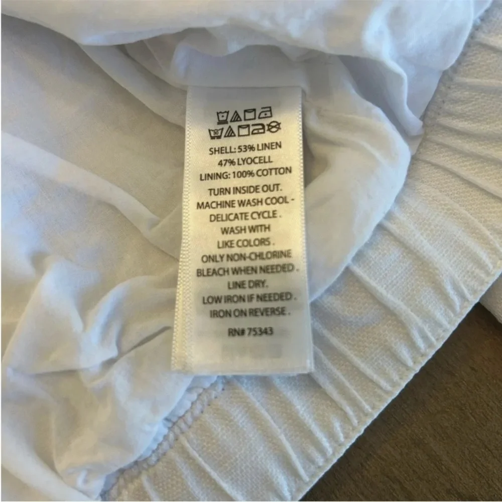 ⛱️🔥Joie - White Linen Lyocel Bomber Jacket - L